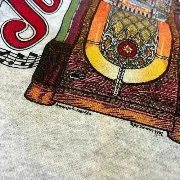 Vintage Hanes Activewear Jukebox Collector 1992 Crewneck Sweatshirt XXL - Picture 6 of 7